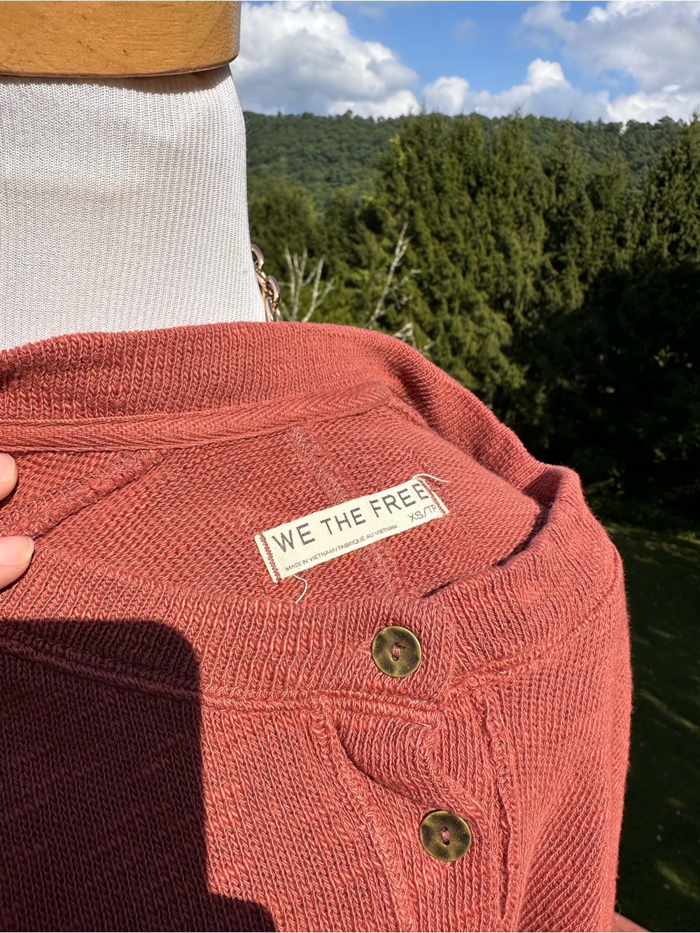 Free People We The Free Flashback Cardi Tee Rust - Picture 6 of 7